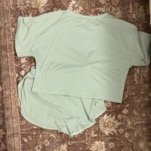 Green Striped matching set